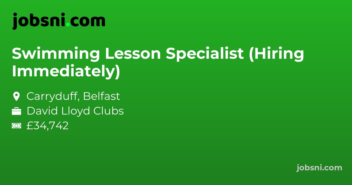Swimming Lesson Specialist (Hiring Immediately)