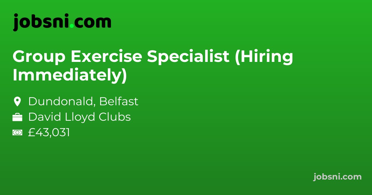Group Exercise Specialist (Hiring Immediately)