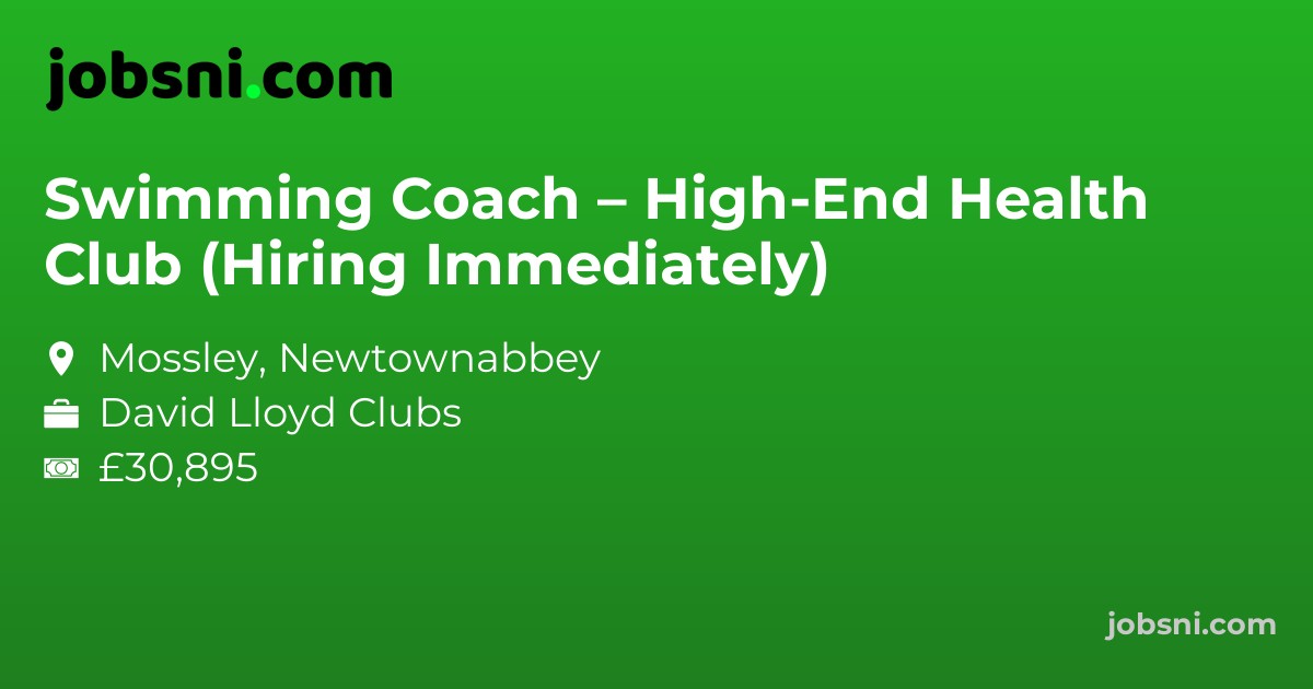 Swimming Coach – High-End Health Club (Hiring Immediately)