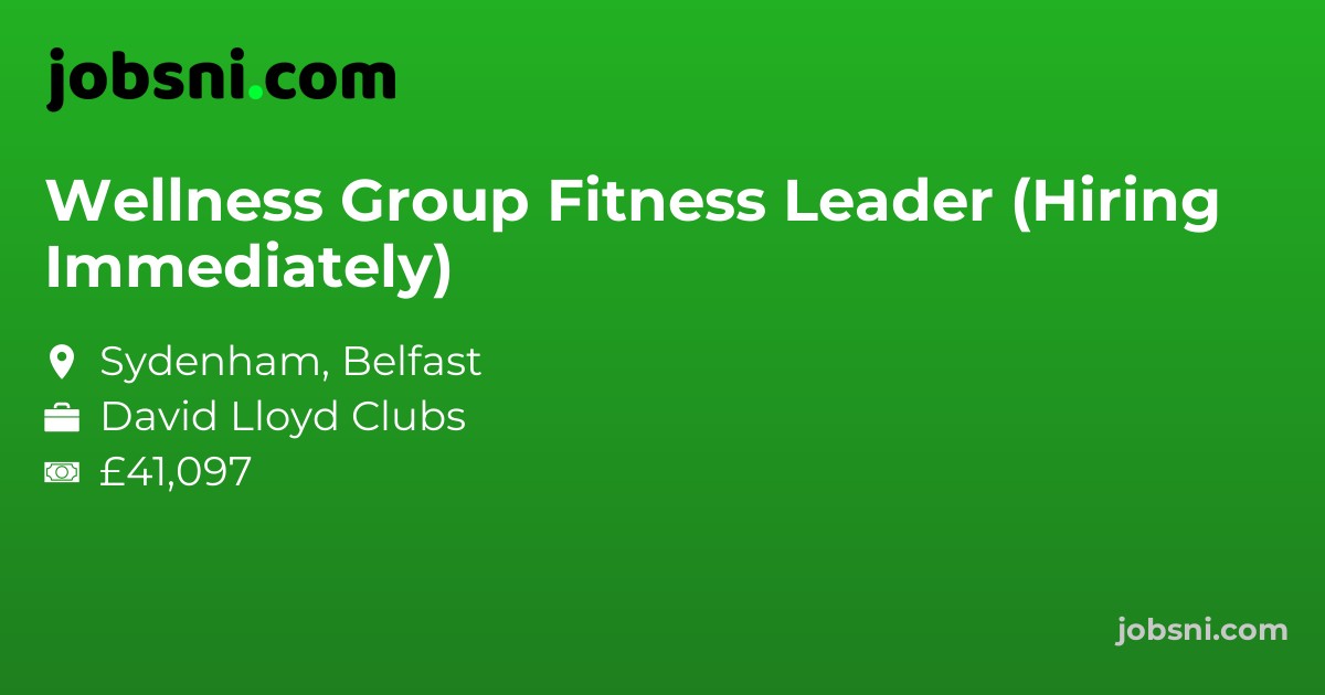 Wellness Group Fitness Leader (Hiring Immediately)