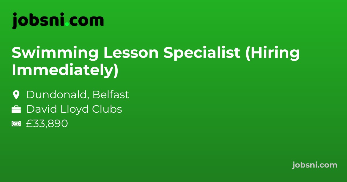 Swimming Lesson Specialist (Hiring Immediately)