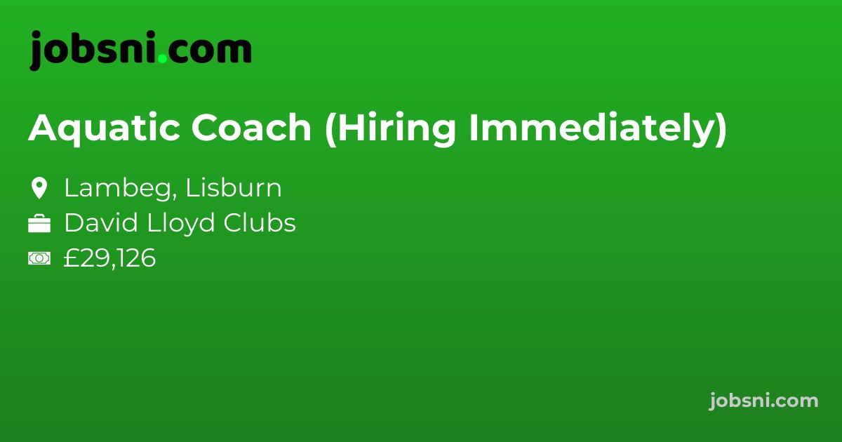 Aquatic Coach (Hiring Immediately)