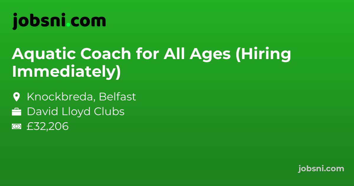 Aquatic Coach for All Ages (Hiring Immediately)