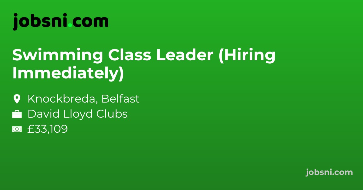 Swimming Class Leader (Hiring Immediately)