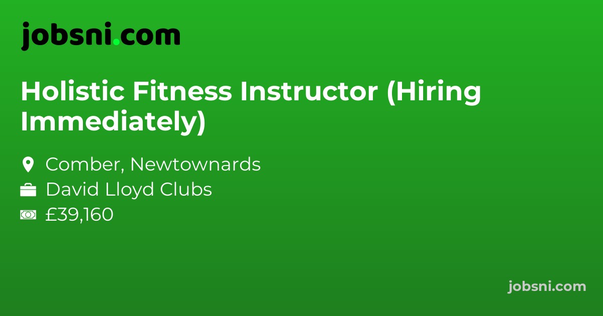 Holistic Fitness Instructor (Hiring Immediately)
