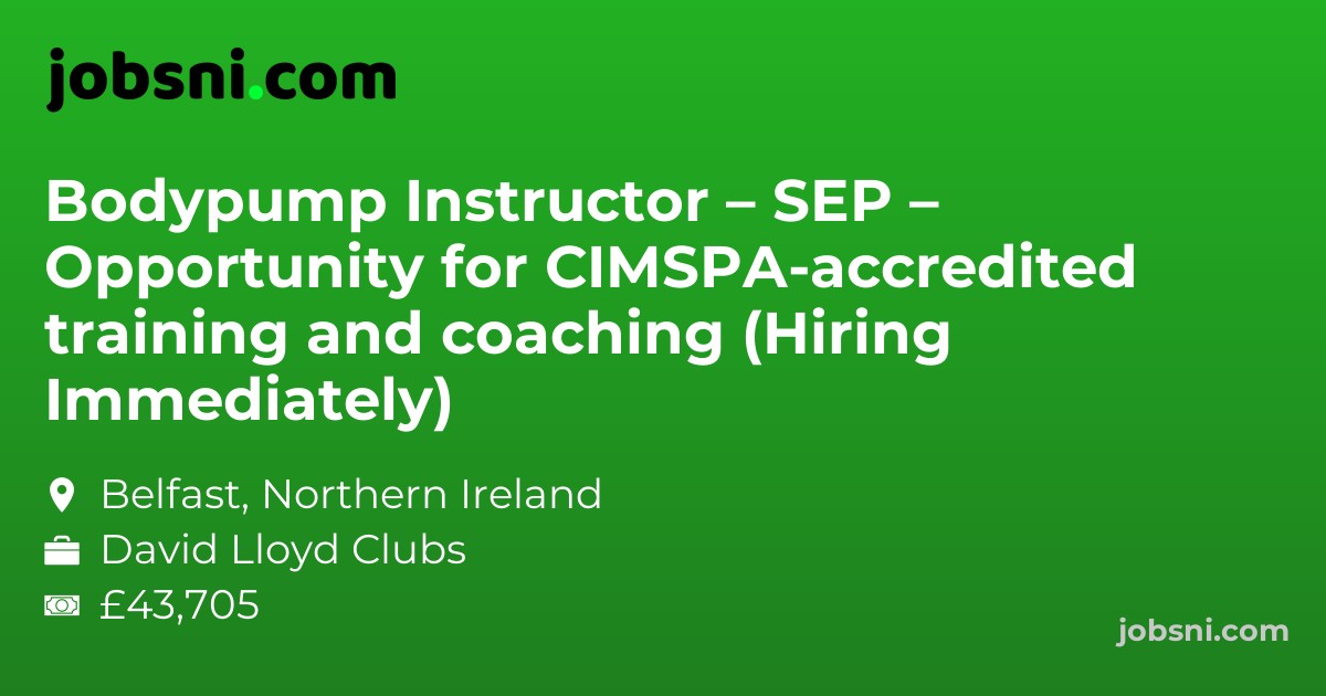 Bodypump Instructor – SEP – Opportunity for CIMSPA-accredited training and coaching (Hiring Immediately)