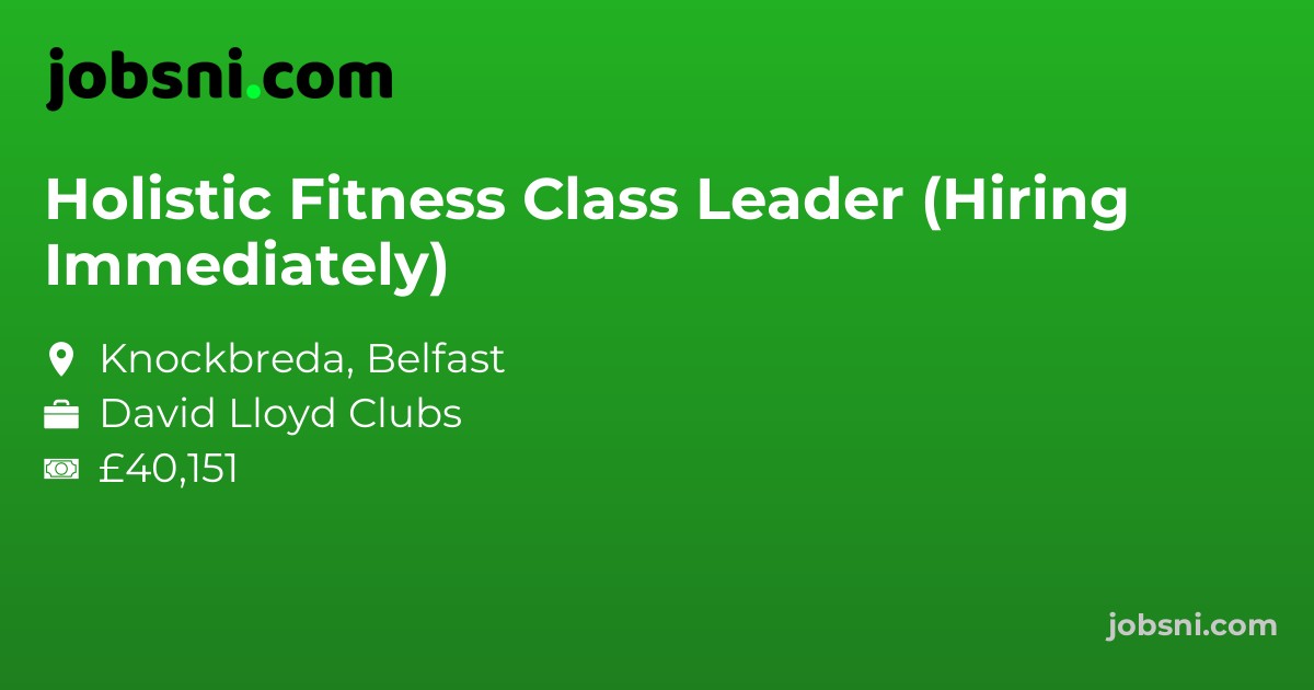 Holistic Fitness Class Leader (Hiring Immediately)