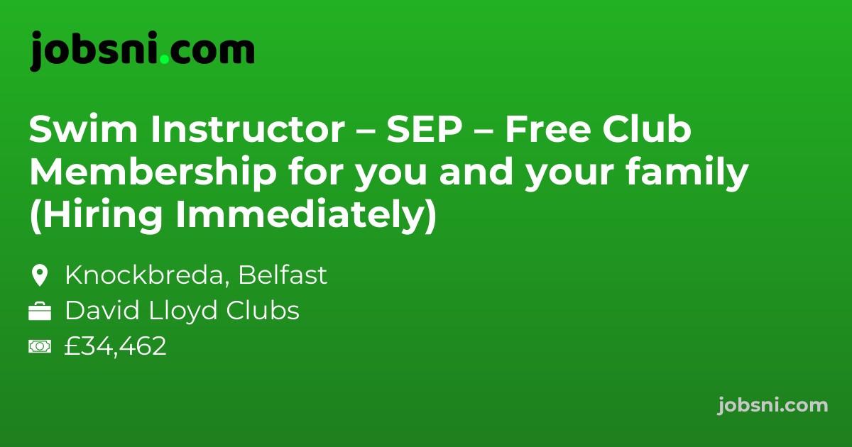 Swim Instructor – SEP – Free Club Membership for you and your family (Hiring Immediately)
