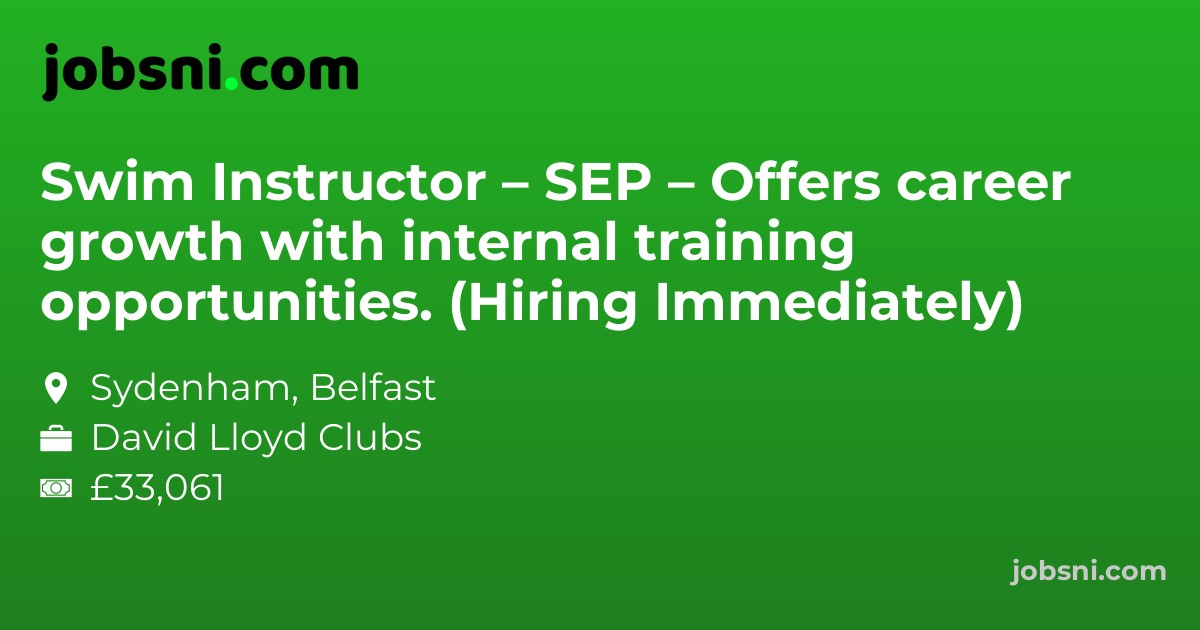 Swim Instructor – SEP – Offers career growth with internal training opportunities. (Hiring Immediately)