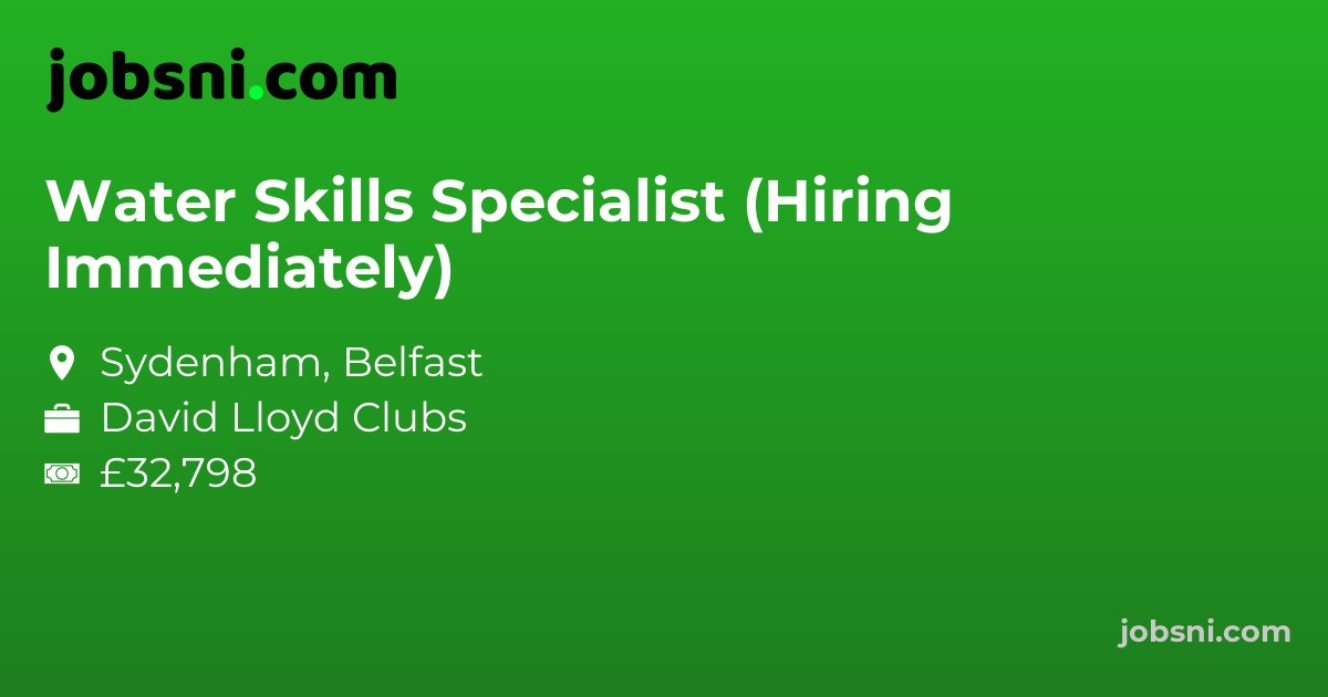 Water Skills Specialist (Hiring Immediately)