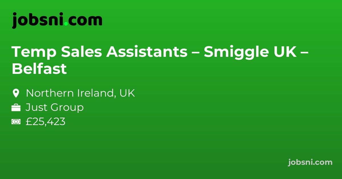 Temp Sales Assistants – Smiggle UK – Belfast