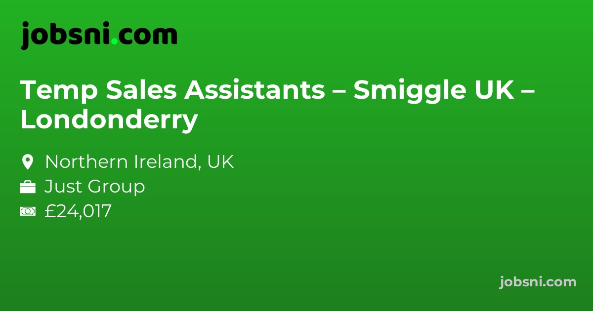Temp Sales Assistants – Smiggle UK – Londonderry