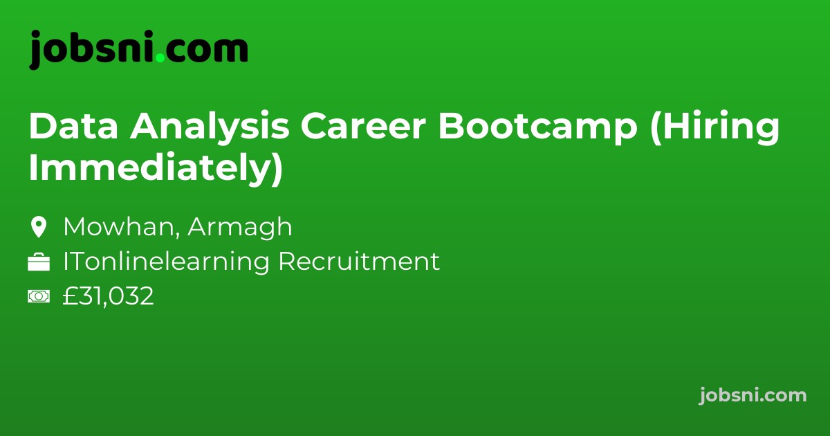Data Analysis Career Bootcamp (Hiring Immediately)