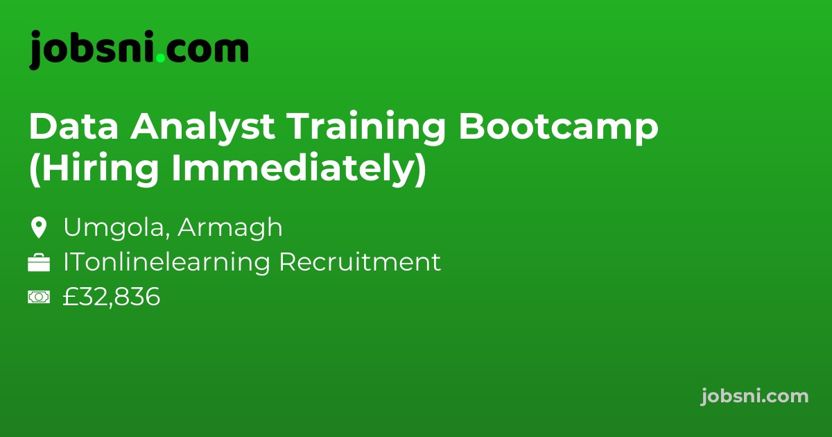 Data Analyst Training Bootcamp (Hiring Immediately)