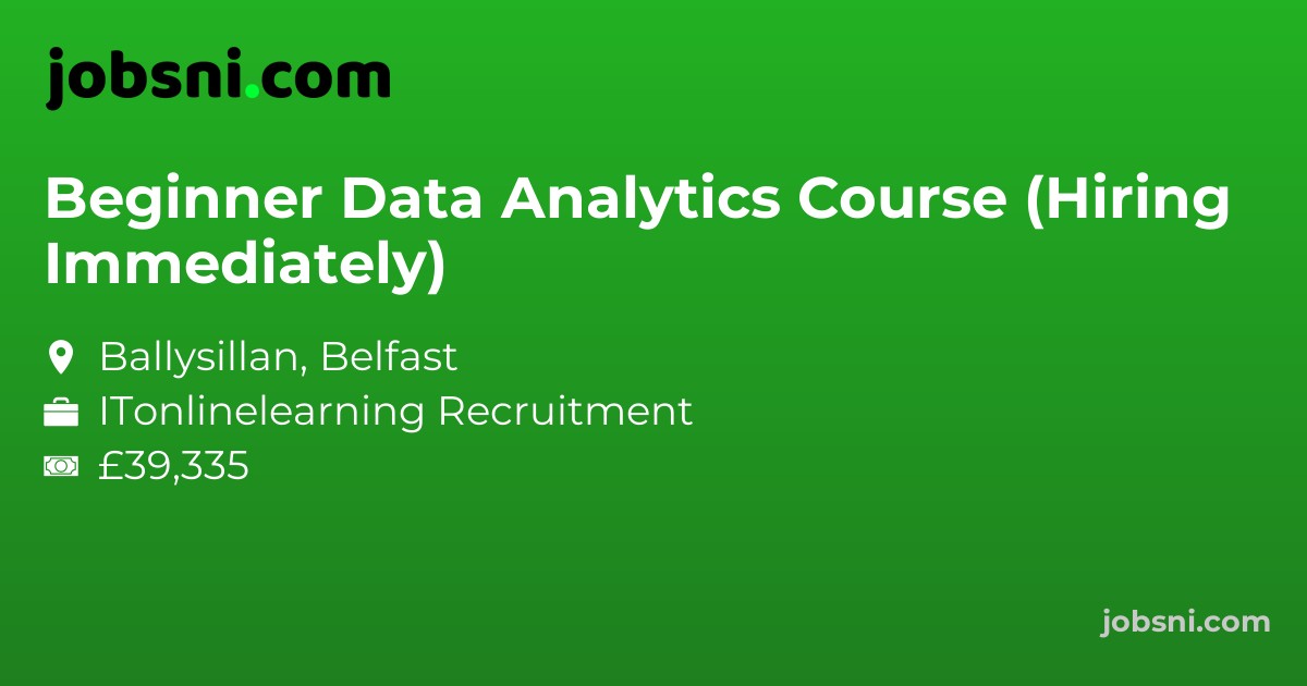 Beginner Data Analytics Course (Hiring Immediately)