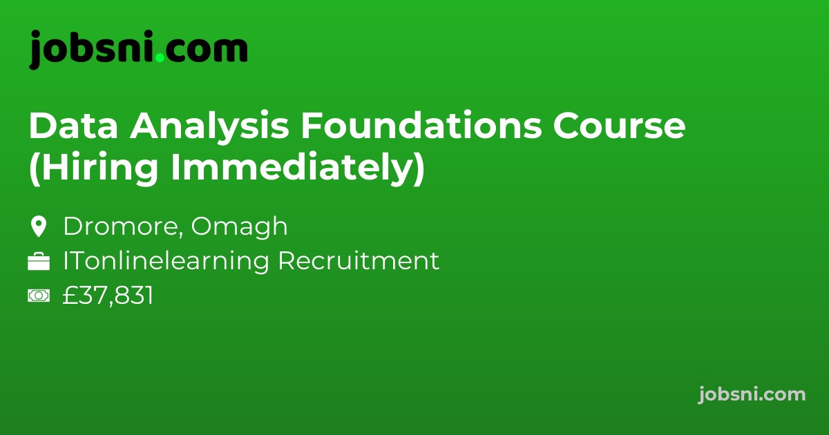 Data Analysis Foundations Course (Hiring Immediately)