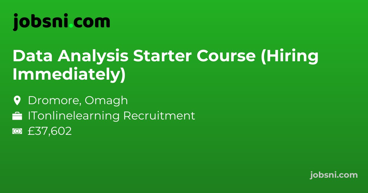 Data Analysis Starter Course (Hiring Immediately)