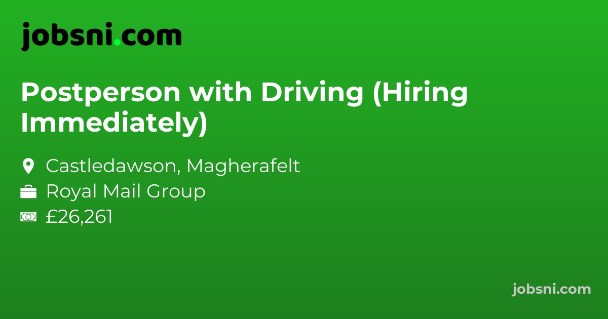 Postperson with Driving (Hiring Immediately)