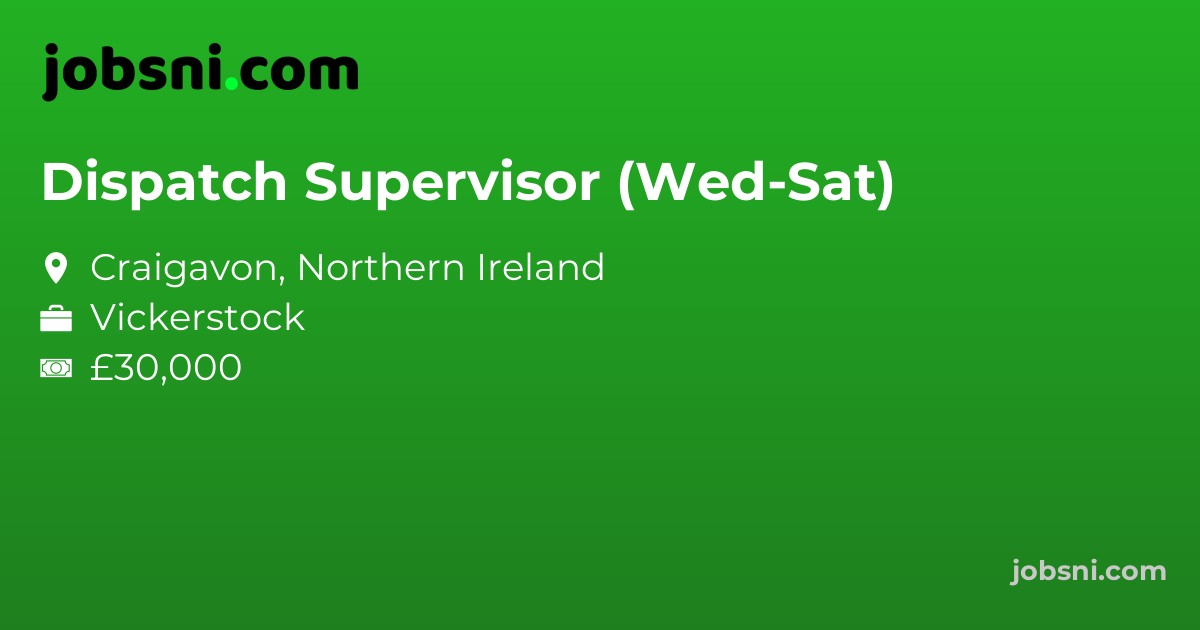 Dispatch Supervisor (Wed-Sat)