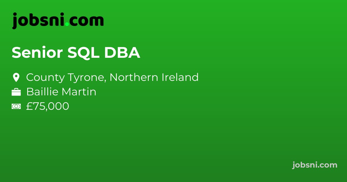 Senior SQL DBA