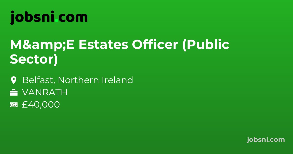 M&E Estates Officer (Public Sector)
