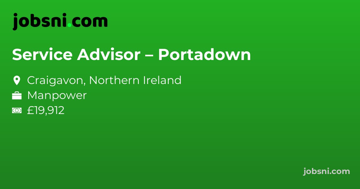 Service Advisor – Portadown