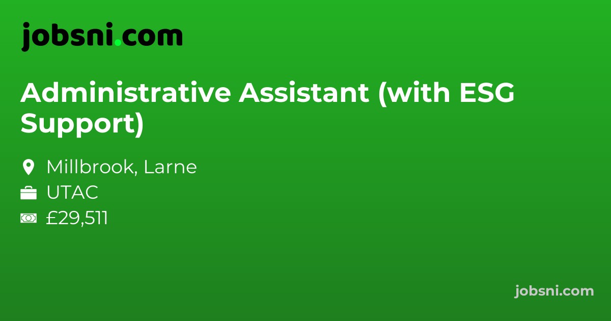 Administrative Assistant (with ESG Support)