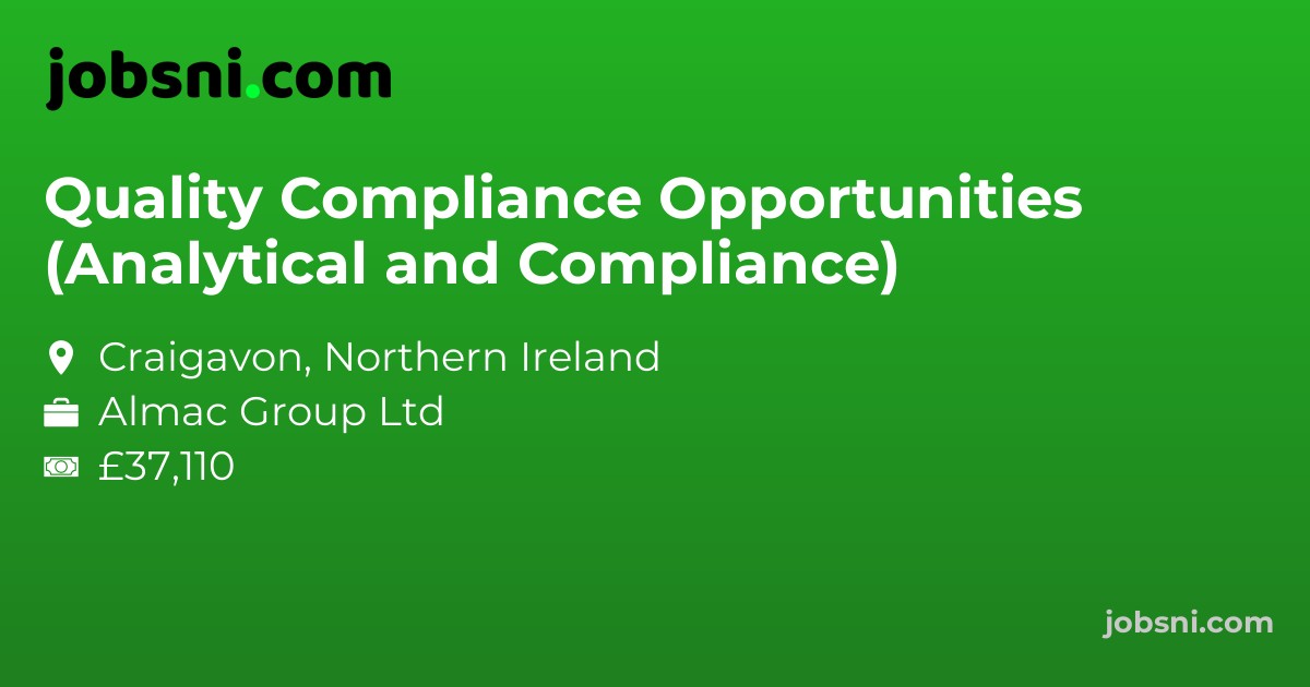 Quality Compliance Opportunities (Analytical and Compliance)