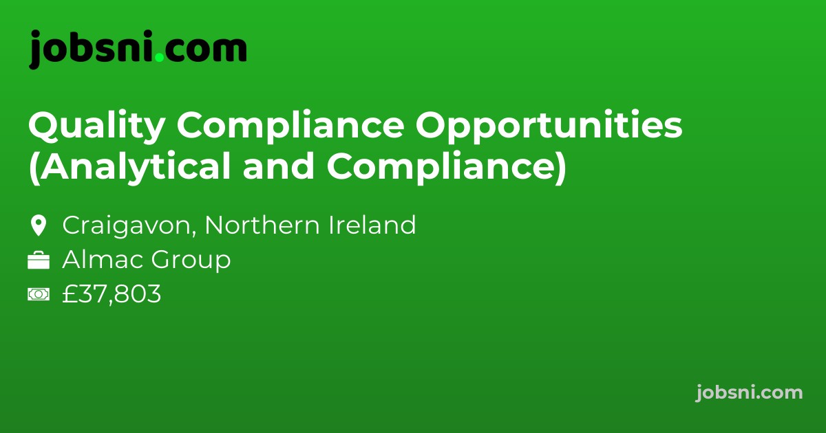 Quality Compliance Opportunities (Analytical and Compliance)