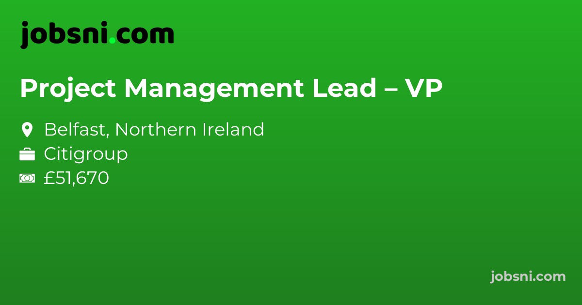 Project Management Lead – VP
