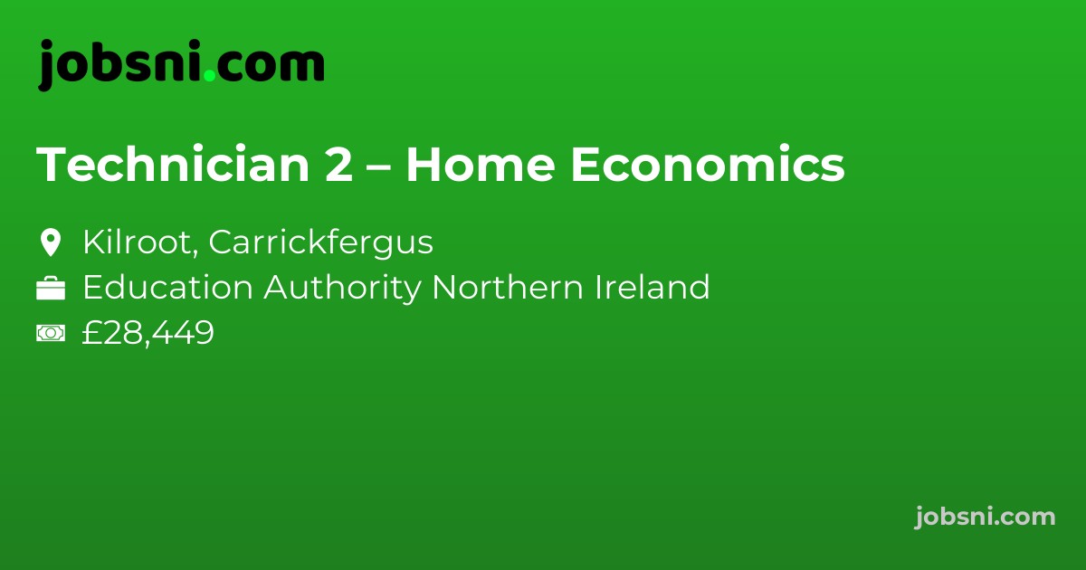 Technician 2 – Home Economics
