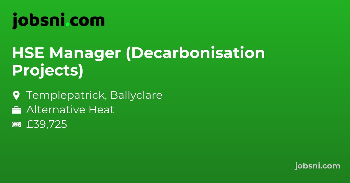 HSE Manager (Decarbonisation Projects)
