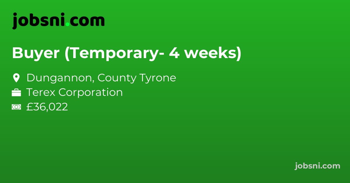 Buyer (Temporary- 4 weeks)