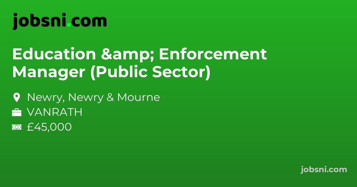 Education & Enforcement Manager (Public Sector)