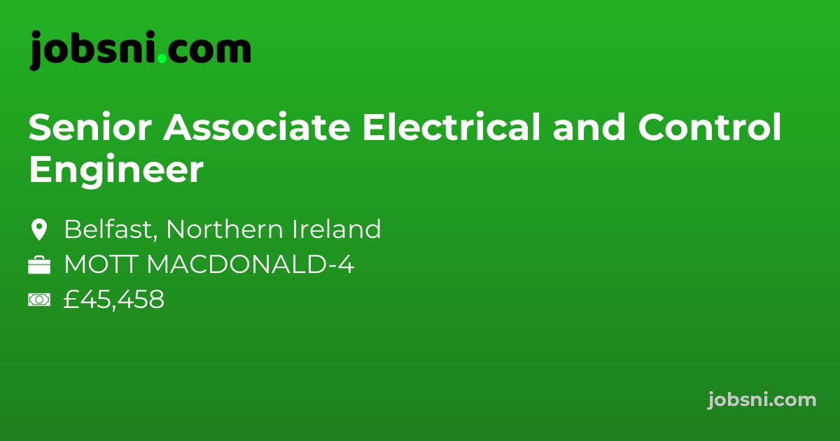 Senior Associate Electrical and Control Engineer