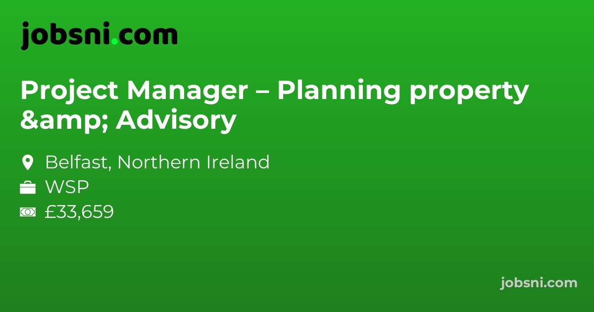 Project Manager – Planning property & Advisory