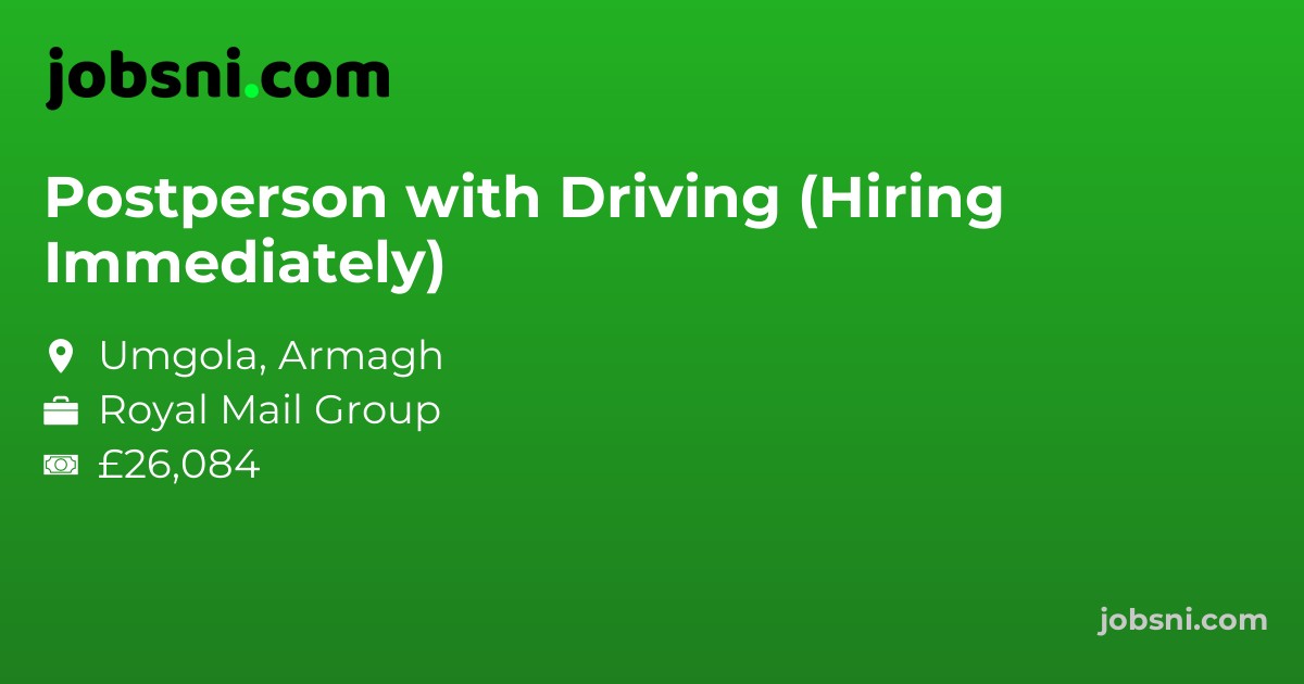 Postperson with Driving (Hiring Immediately)