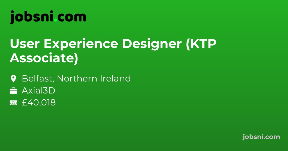 User Experience Designer (KTP Associate)