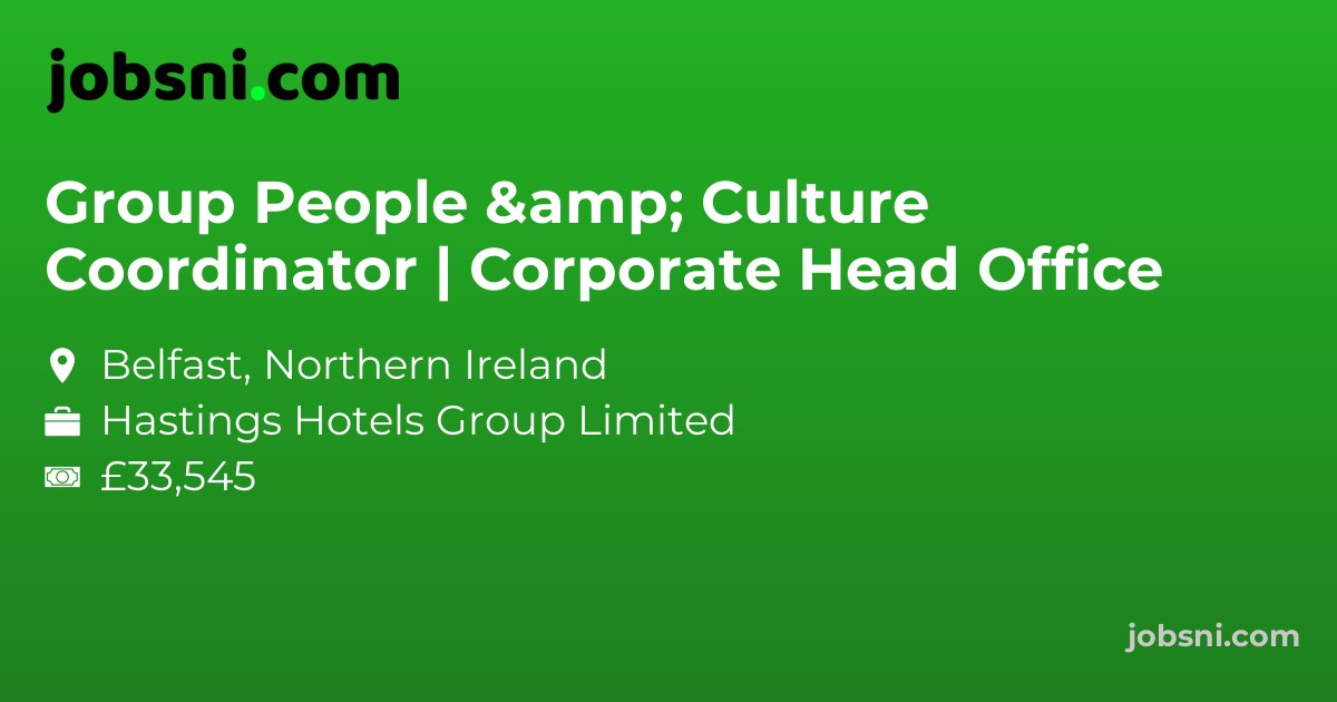 Group People & Culture Coordinator | Corporate Head Office