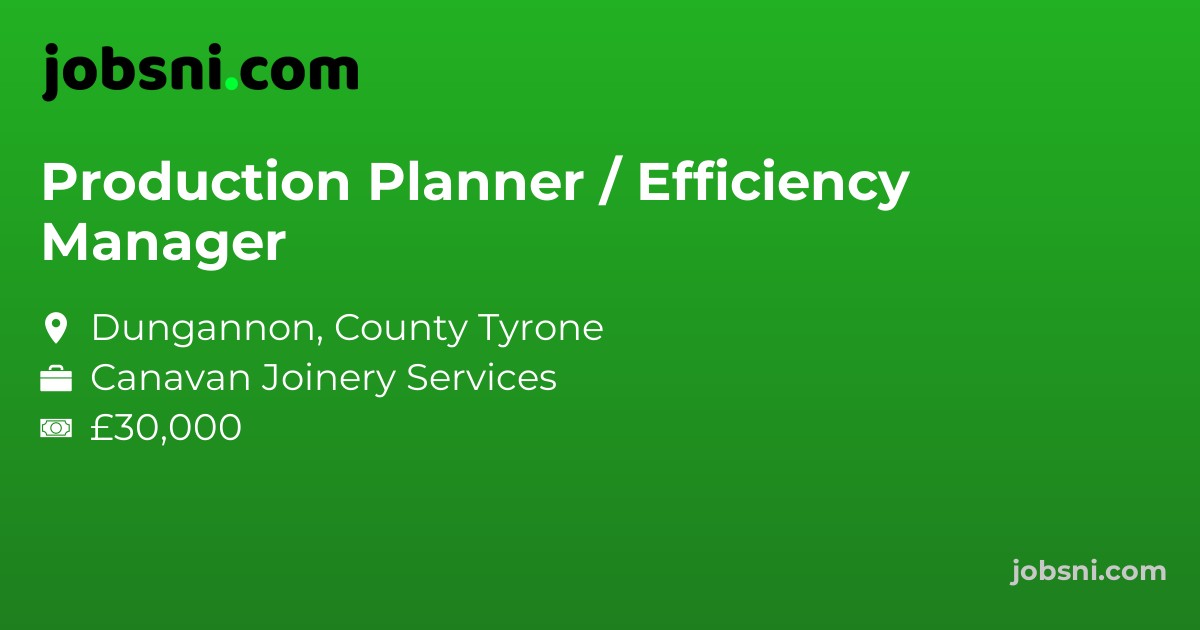 Production Planner / Efficiency Manager