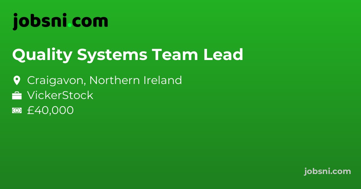 Quality Systems Team Lead