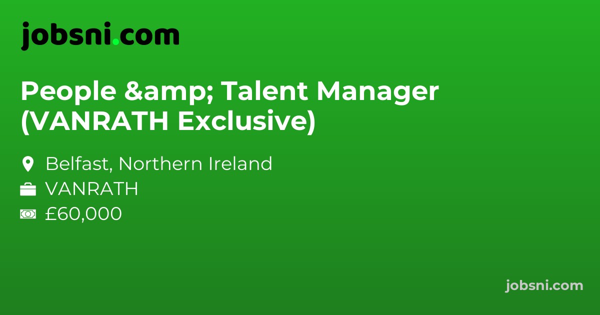 People & Talent Manager (VANRATH Exclusive)