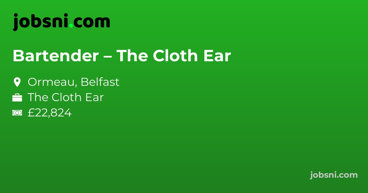 Bartender – The Cloth Ear