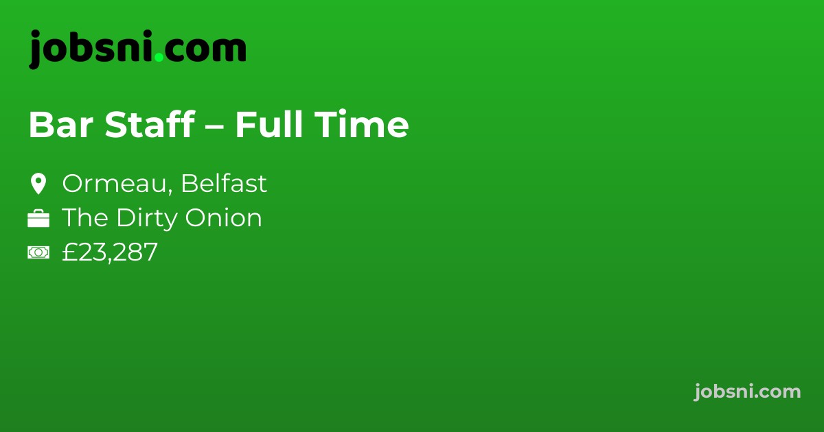 Bar Staff – Full Time