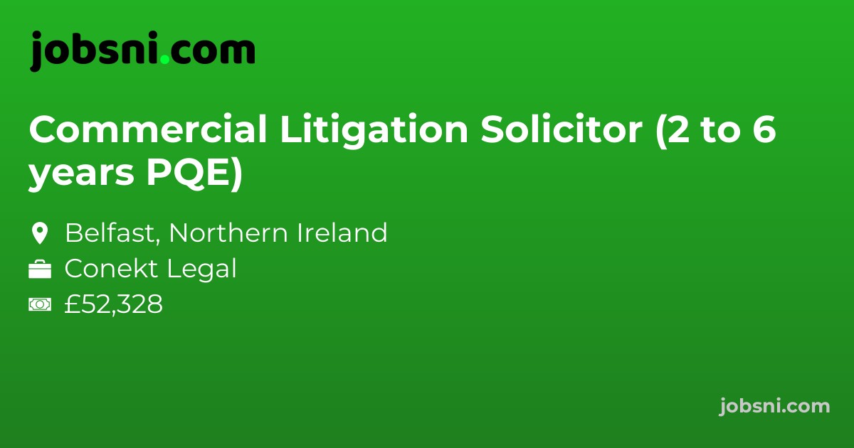 Commercial Litigation Solicitor (2 to 6 years PQE)