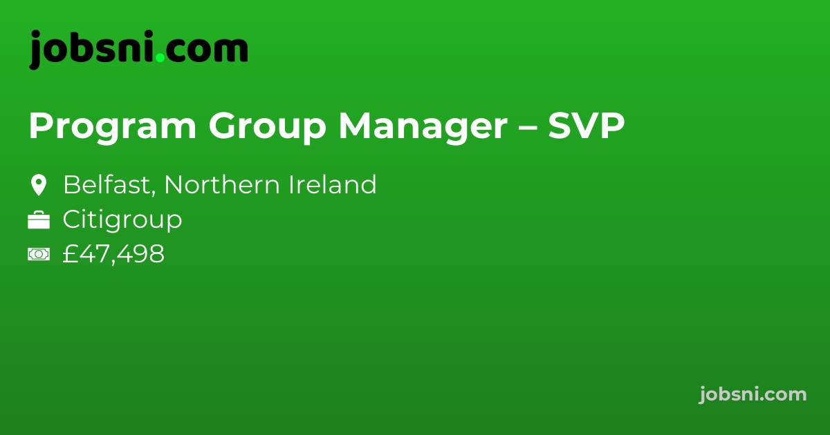 Program Group Manager – SVP