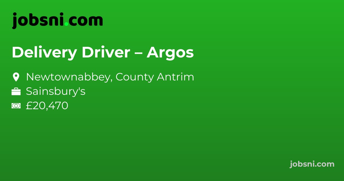 Delivery Driver – Argos