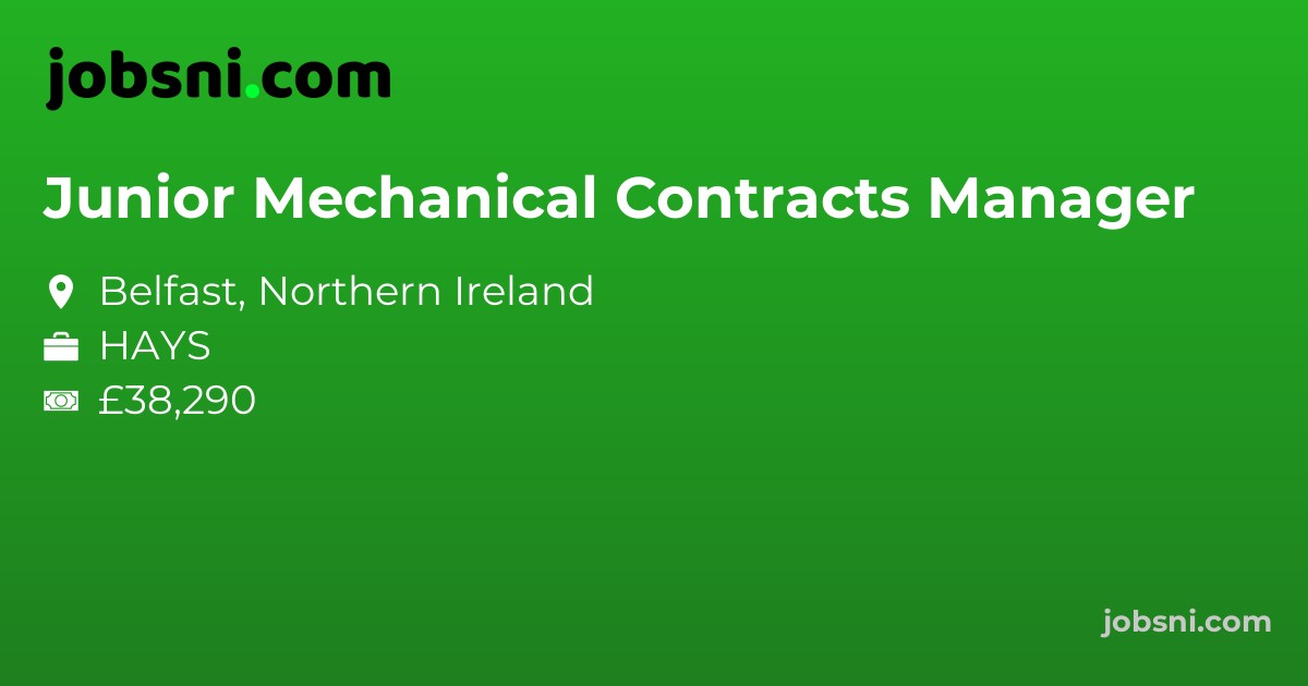 Junior Mechanical Contracts Manager