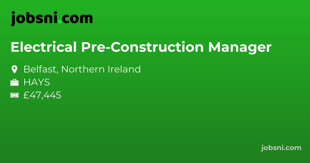 Electrical Pre-Construction Manager
