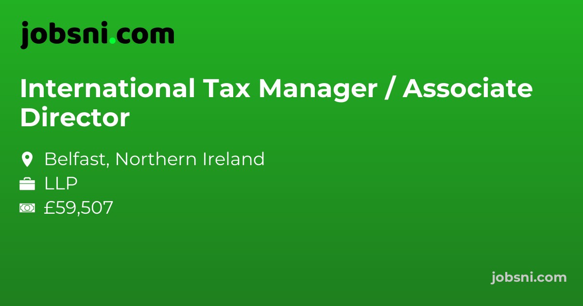 International Tax Manager / Associate Director